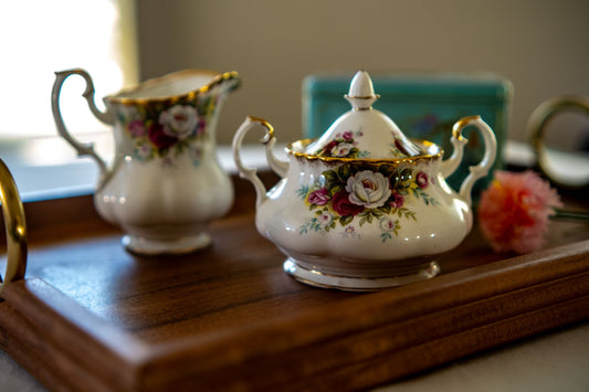 Vintage Cream & Sugar Set