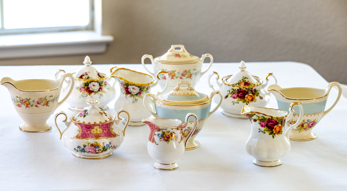 Vintage Cream & Sugar Set