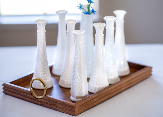 Vintage Milk Glass Vase